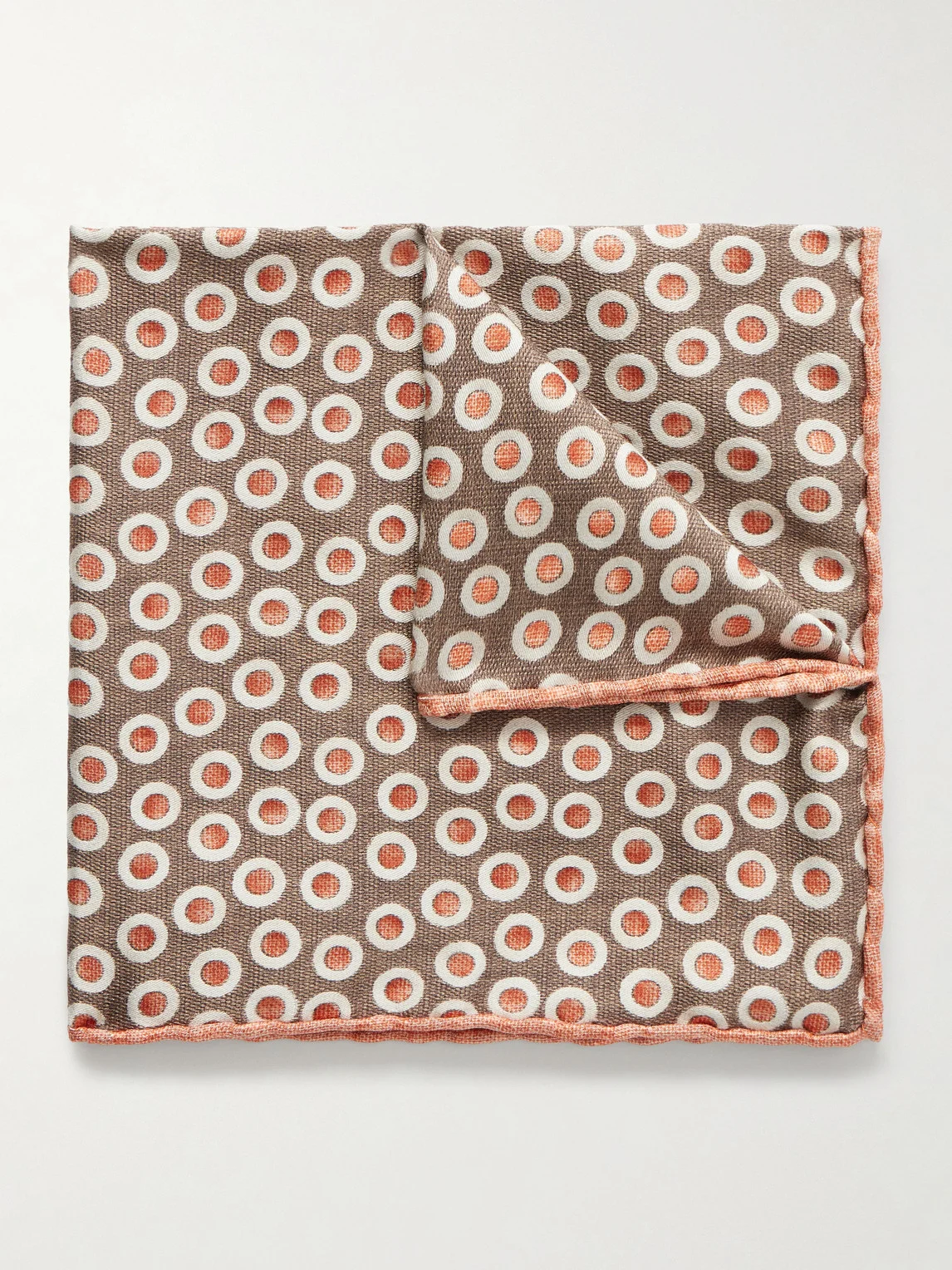 Polka-Dot Silk Pocket - 1