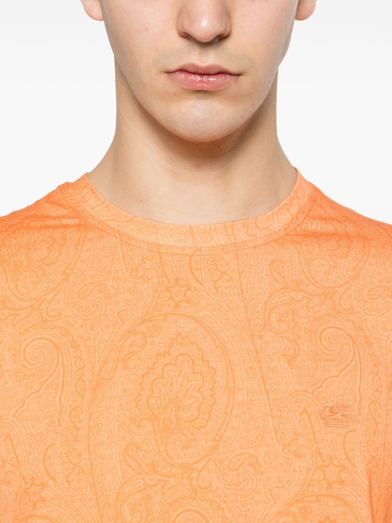 paisley-print T-shirt 5
