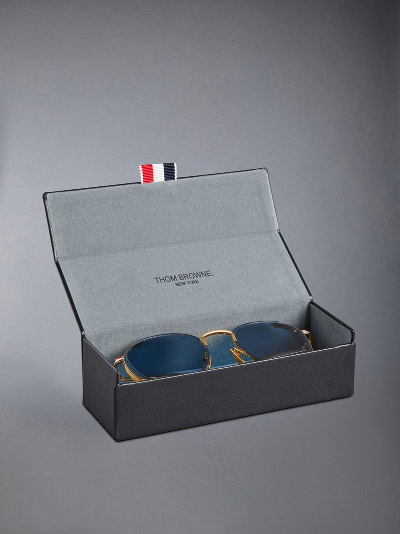 ROUND SUNGLASSES IN TITANIUM 6