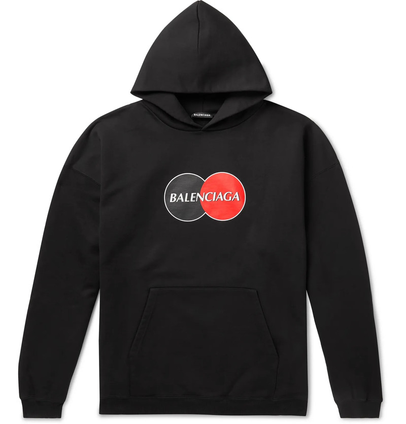 Oversized Logo-Print Loopback Cotton-Jersey Hoodie - 1