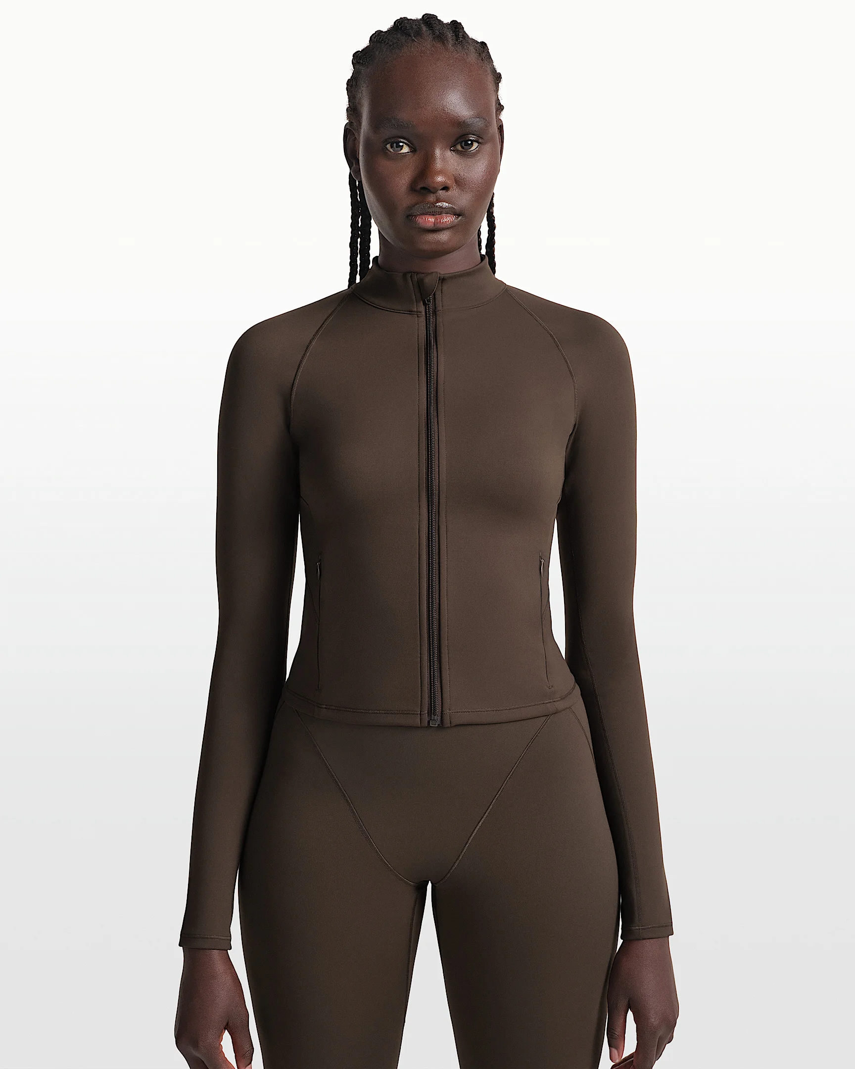 NikeSKIMS Matte Women's Mock-Neck Full-Zip Jacket - 1