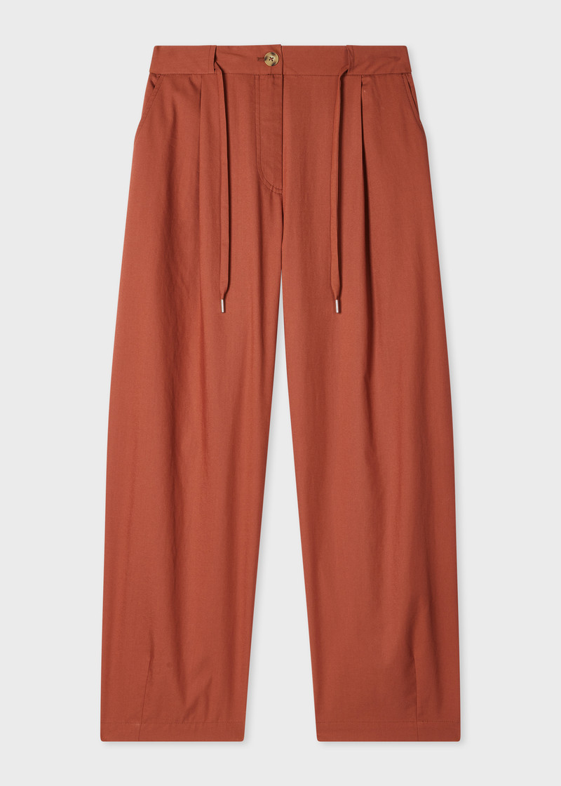 Women's Rust Red Balloon Trousers 1