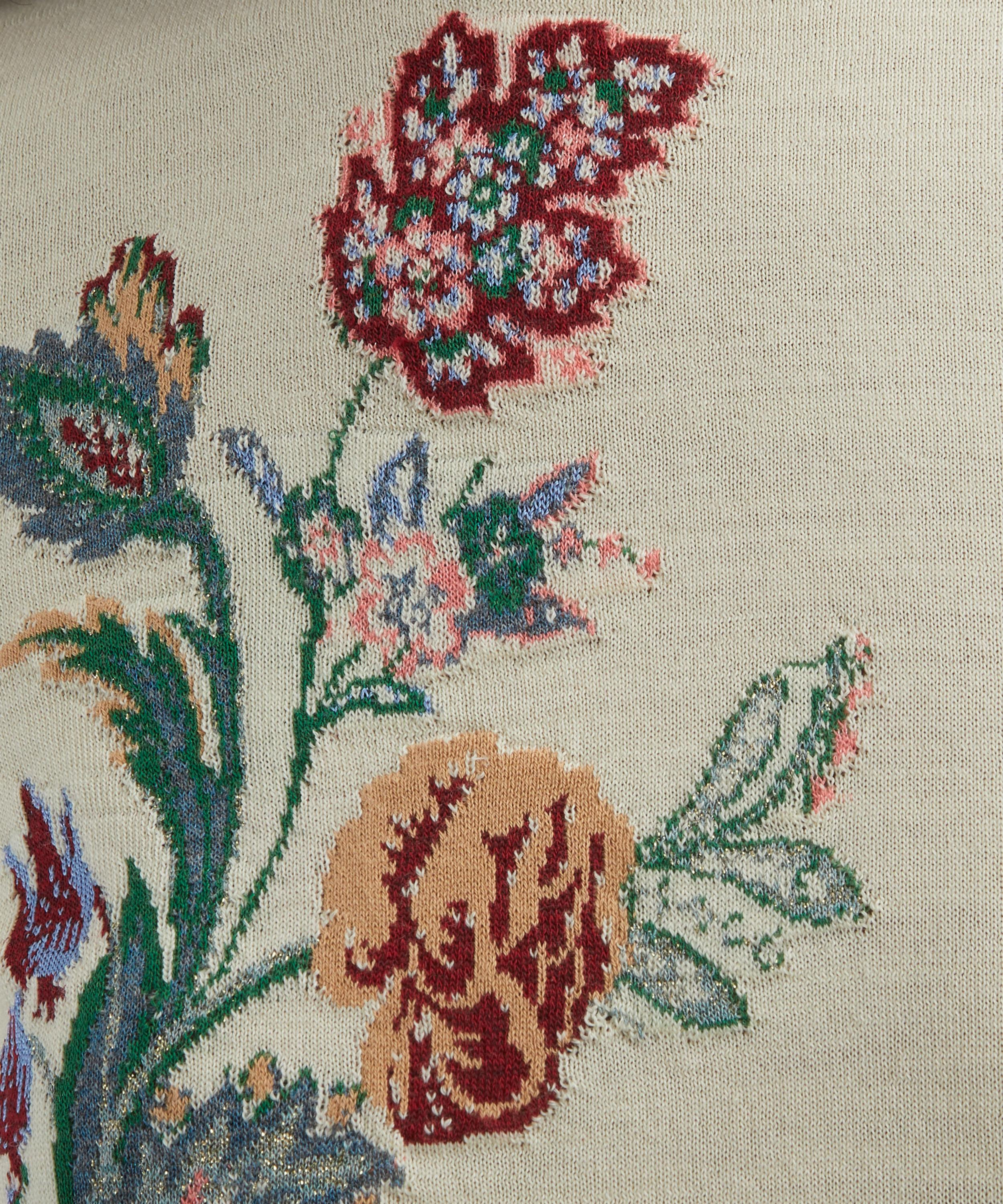 Floral Wool-Blend Jacquard Top - 5