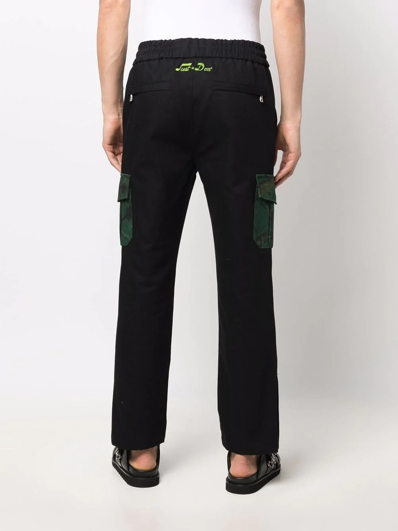 floral-print cargo track trousers 4