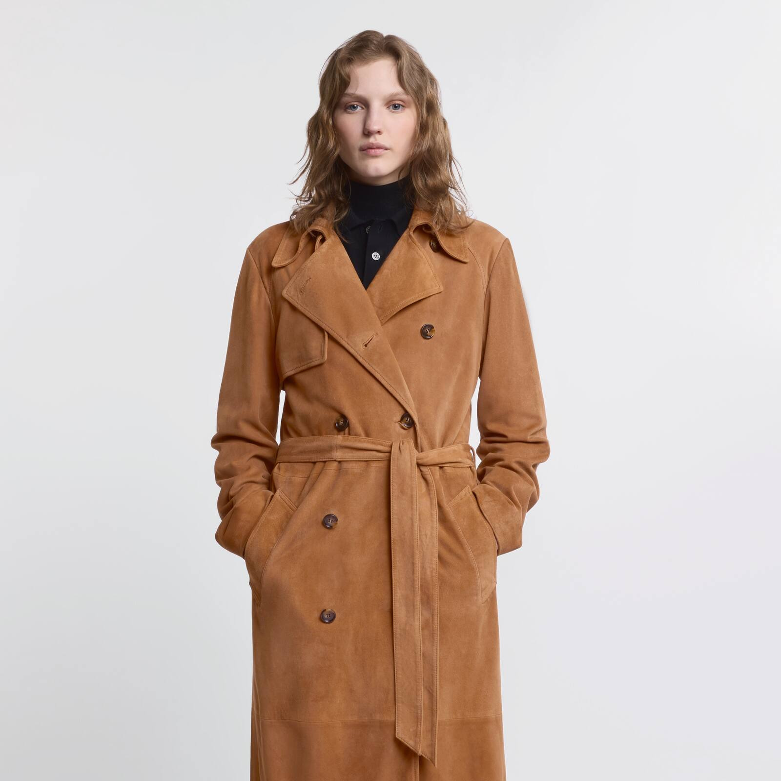 Trench Coat in suede - 5