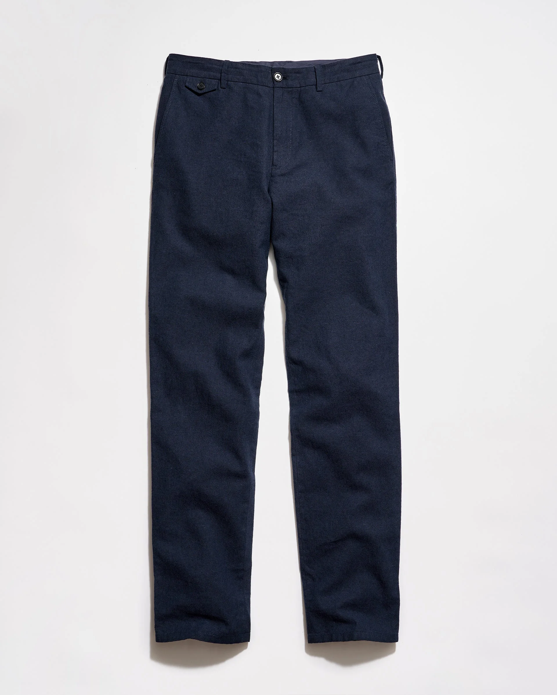 Chambray Flat Front Pant - 1