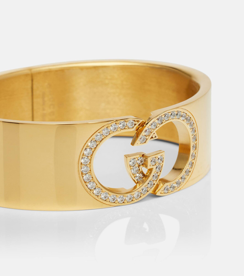 GUCCI GG crystal-embellished bangle outlook