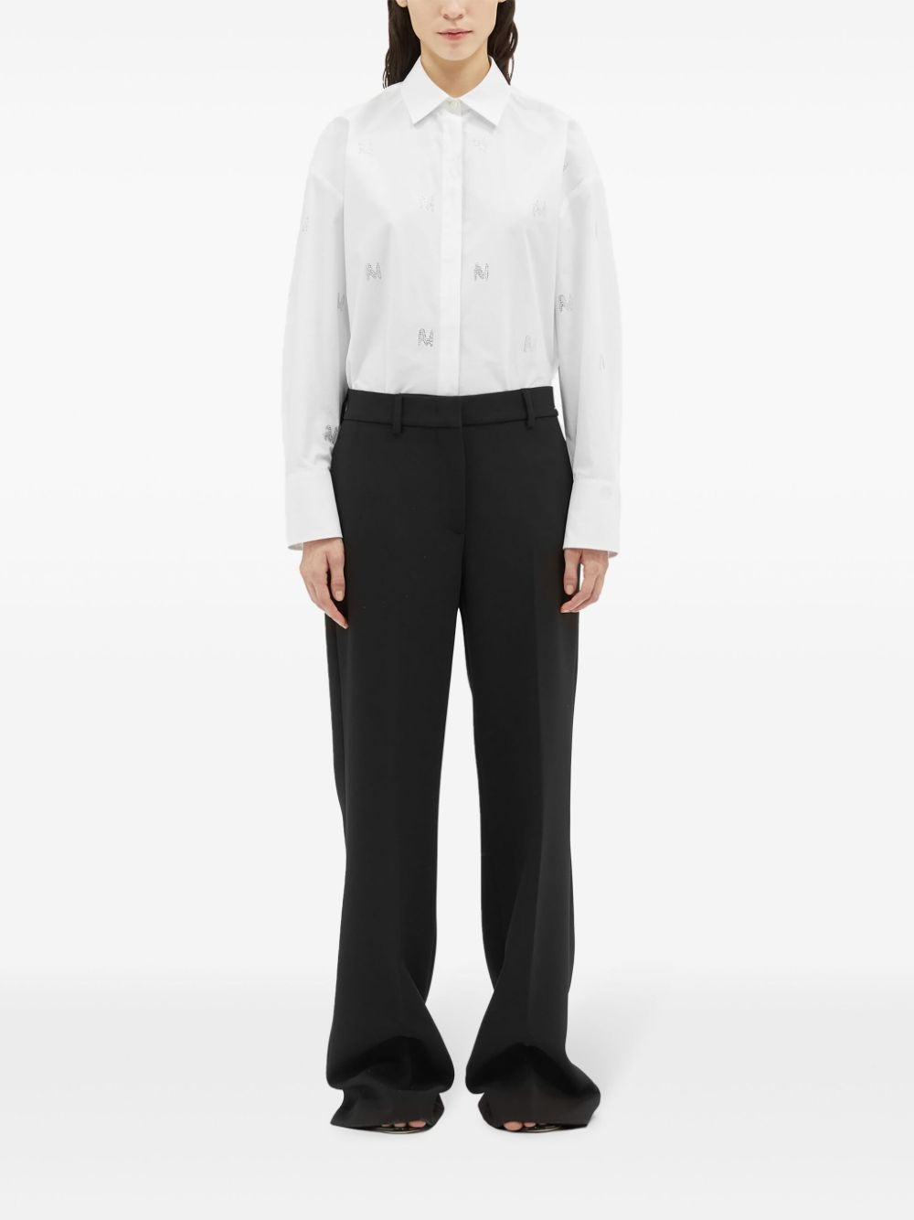high-waist tailored trousers - 3