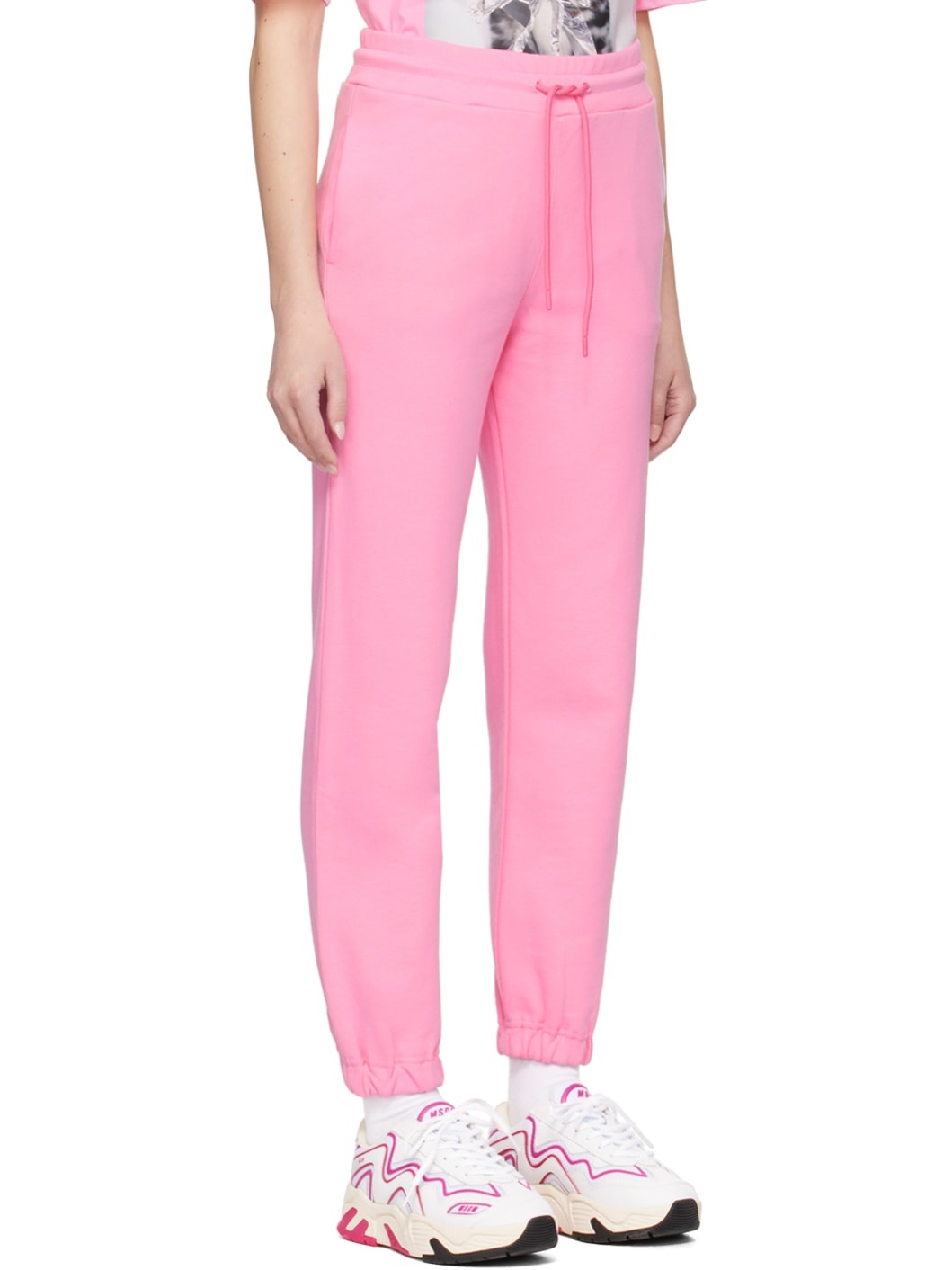 Pink Printed Lounge Pants - 2