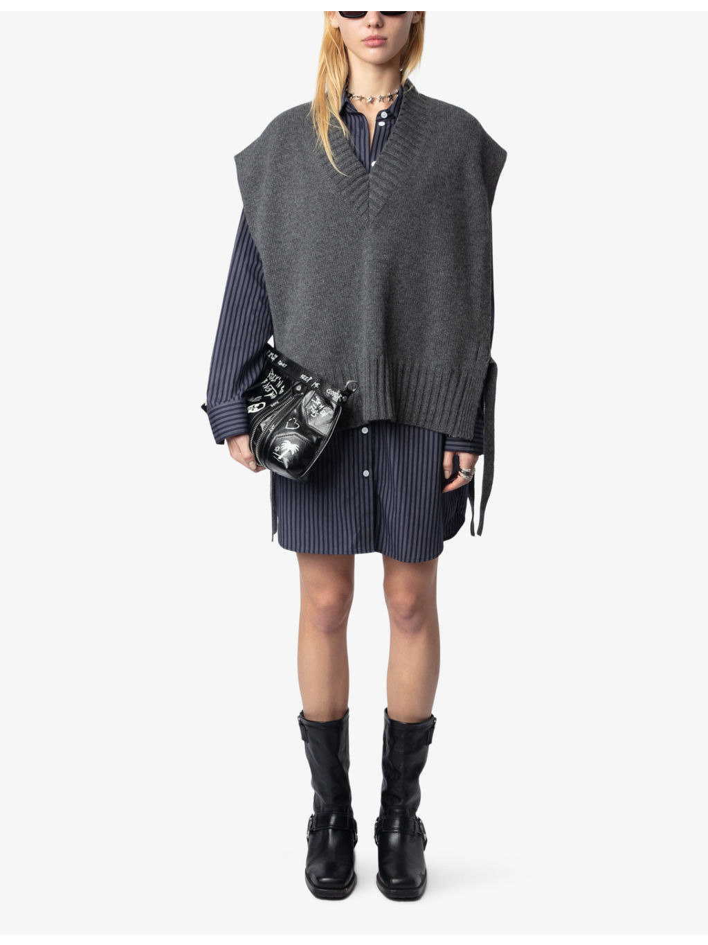 Maddy sleeveless cashmere jumper - 2