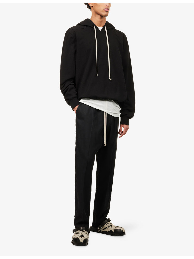 Rick Owens Graphic-Print Oversized Cotton Hoody outlook