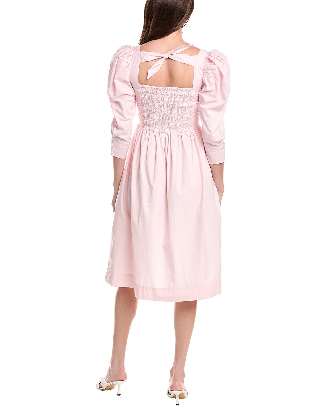 GANNI Poplin Midi Dress - 2