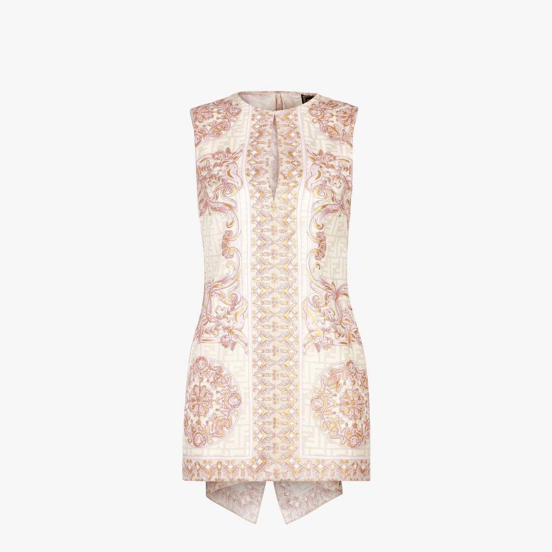 Fendace multicolor silk dress - 1