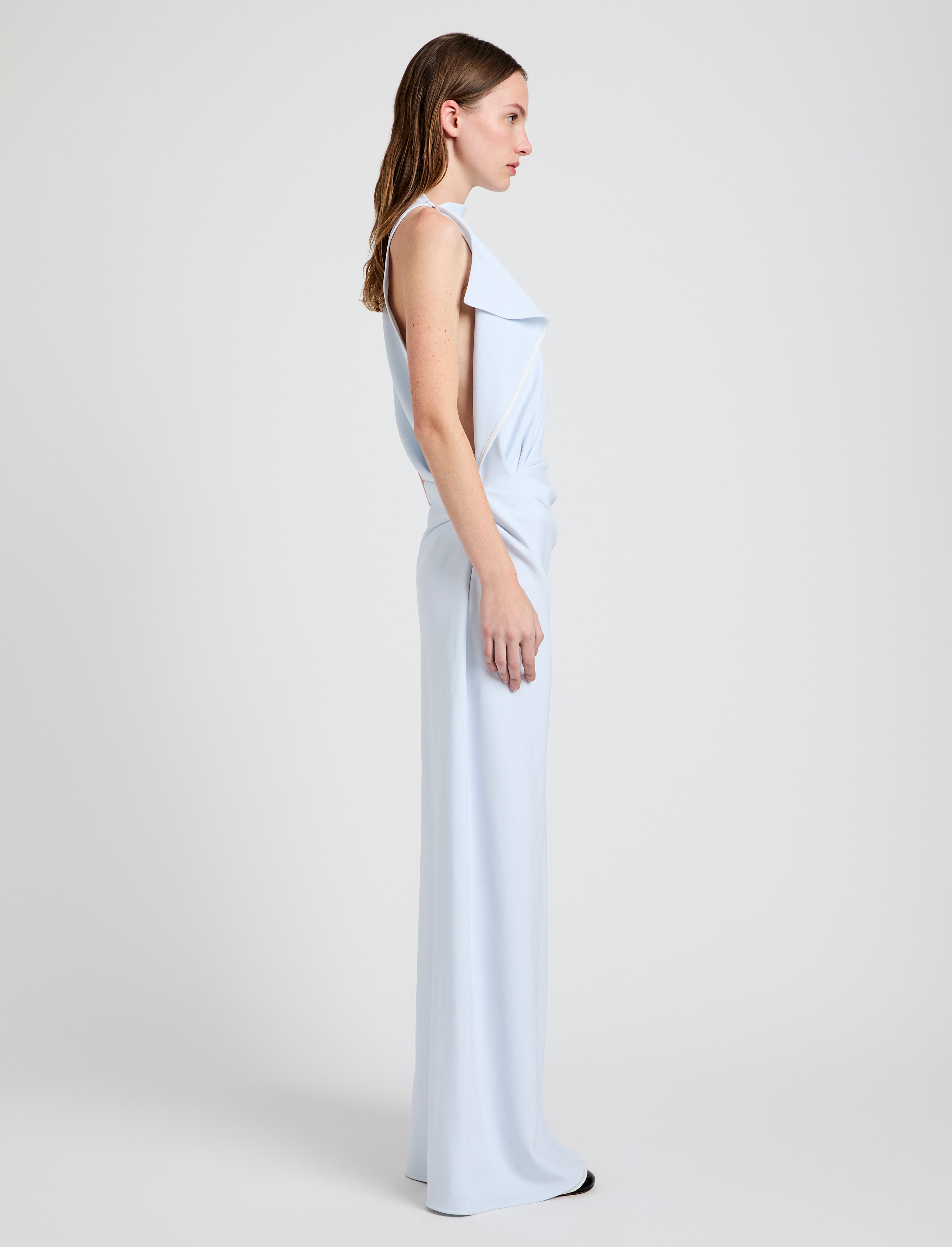 Devyn Dress in Matte Double Crepe - 3