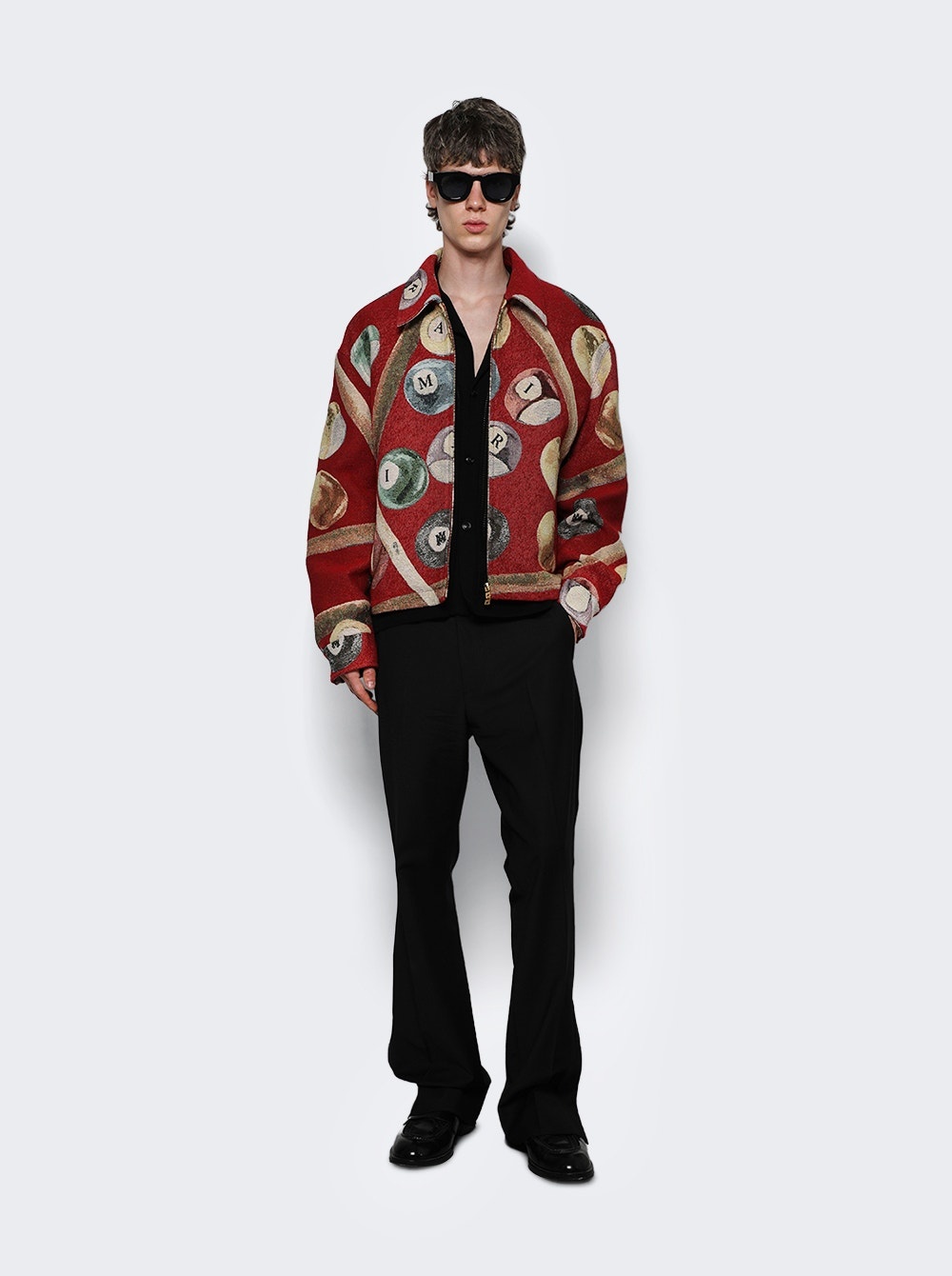 Billiards Tapestry Blouson Deep Red - 2