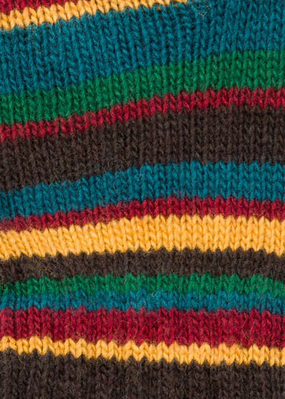Paul Smith Signature Stripe Wool-Cashmere Gloves outlook