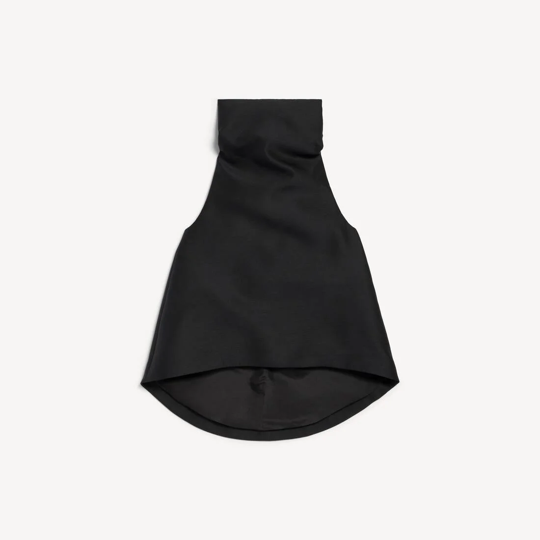 Women's High Collar Top in Black - 1