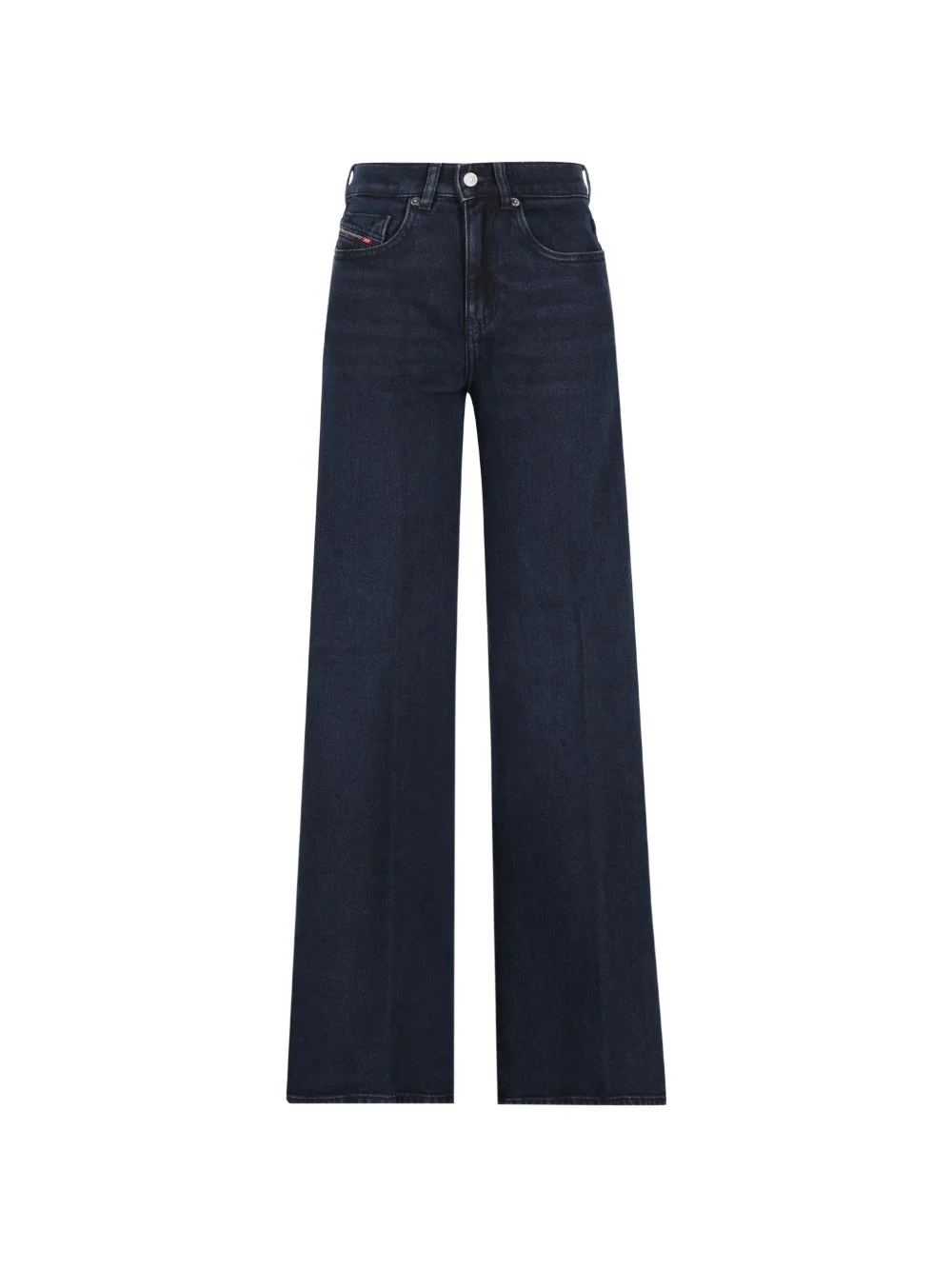 logo-patch wide-leg jeans - 1