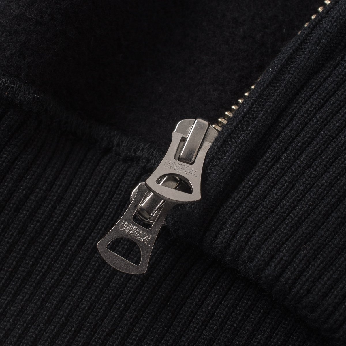 IHSW-45-BLK Windproof Stand Up Collar Sweater - Black - 10