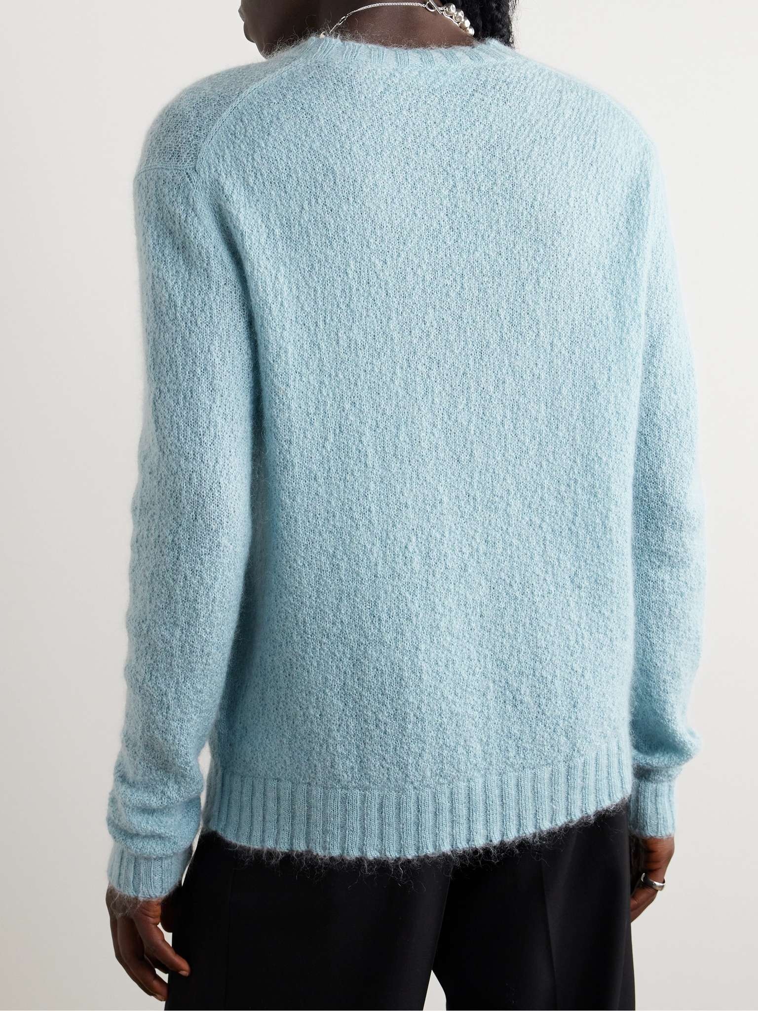 + Brushed Mohair-Blend Sweater