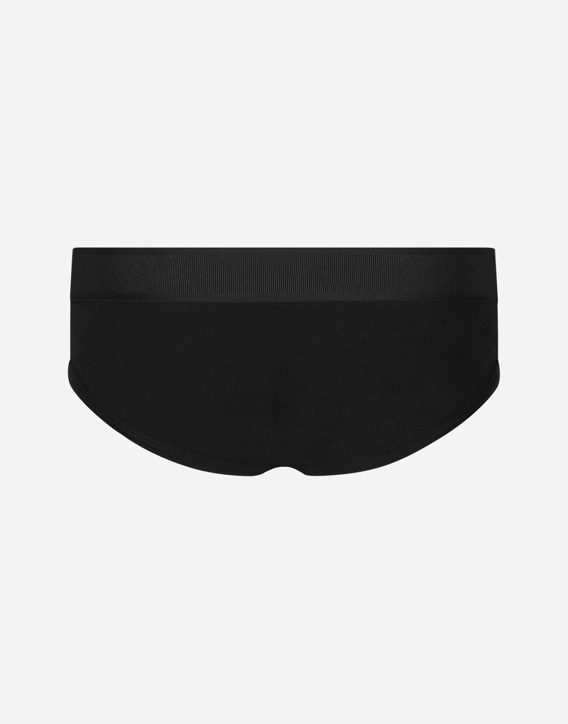 Dolce & Gabbana Mid-rise briefs in two-way stretch cotton jersey outlook