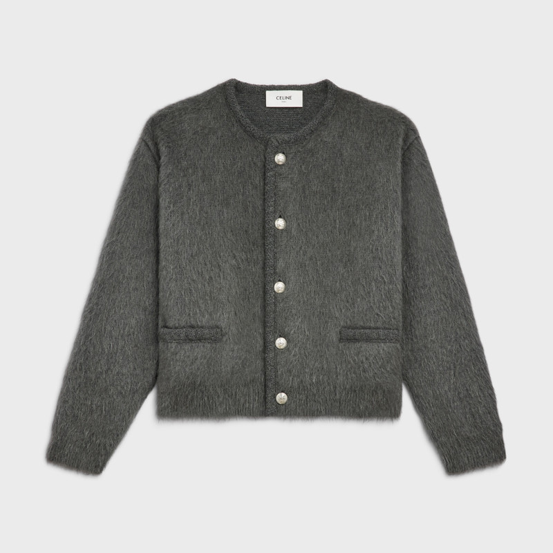 cardigan jacket in brushed mohair 1