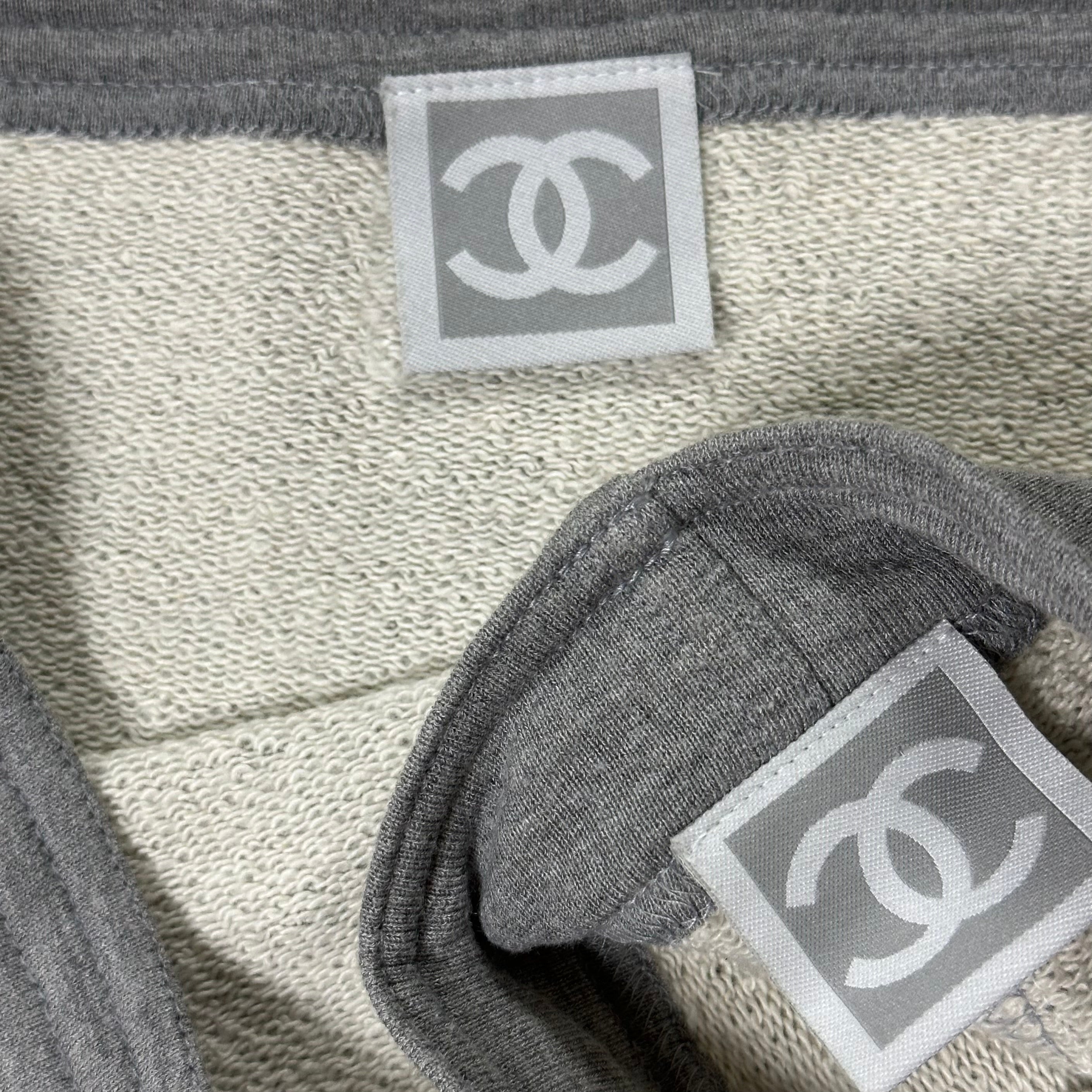 CHANEL Sport Spring Summer 2005 Sweat Mini Skirt with Leg Warmers - 6