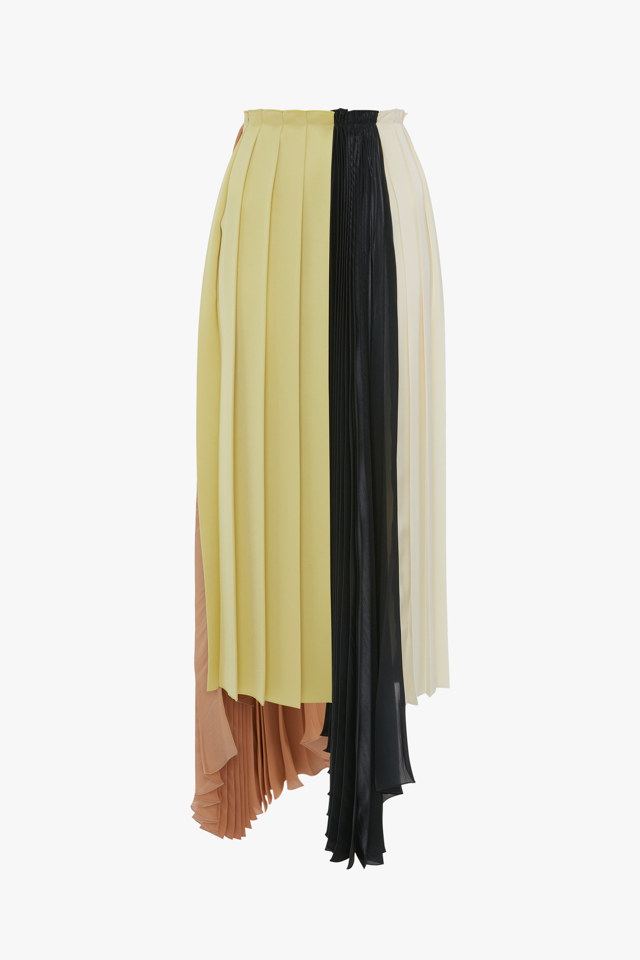 Pleated Layer Asymmetric Skirt In Multi - 1