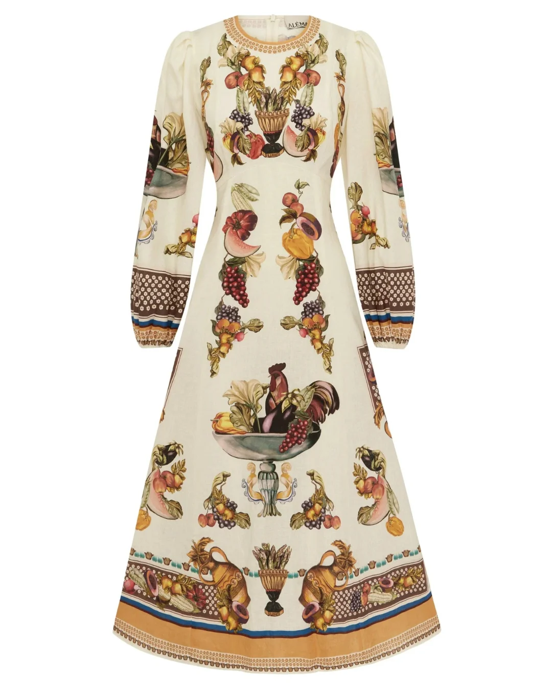 Mercado Midi Dress in Multi - 1