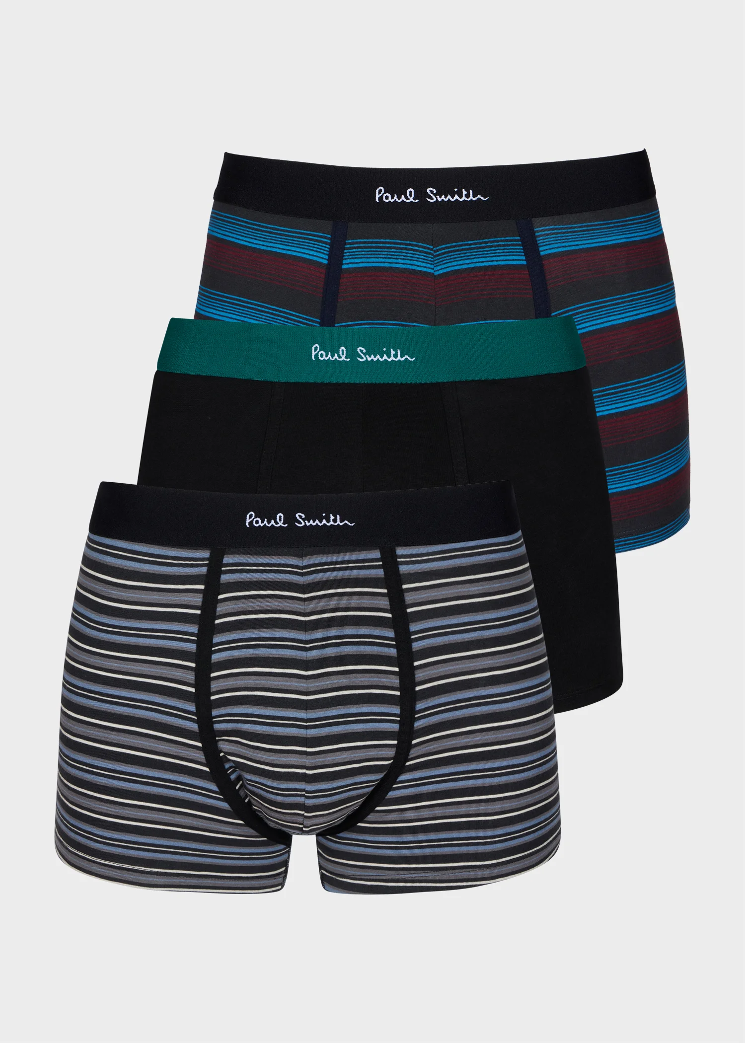 Stripe Mixed Boxer Briefs Three Pack - 1