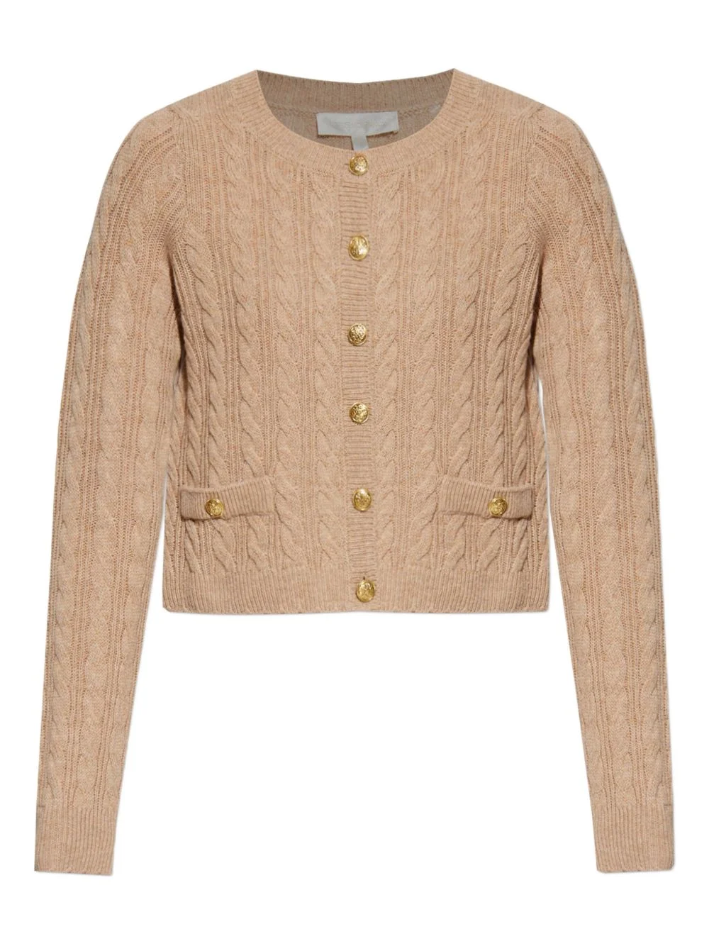 cable-knit button cardigan - 1