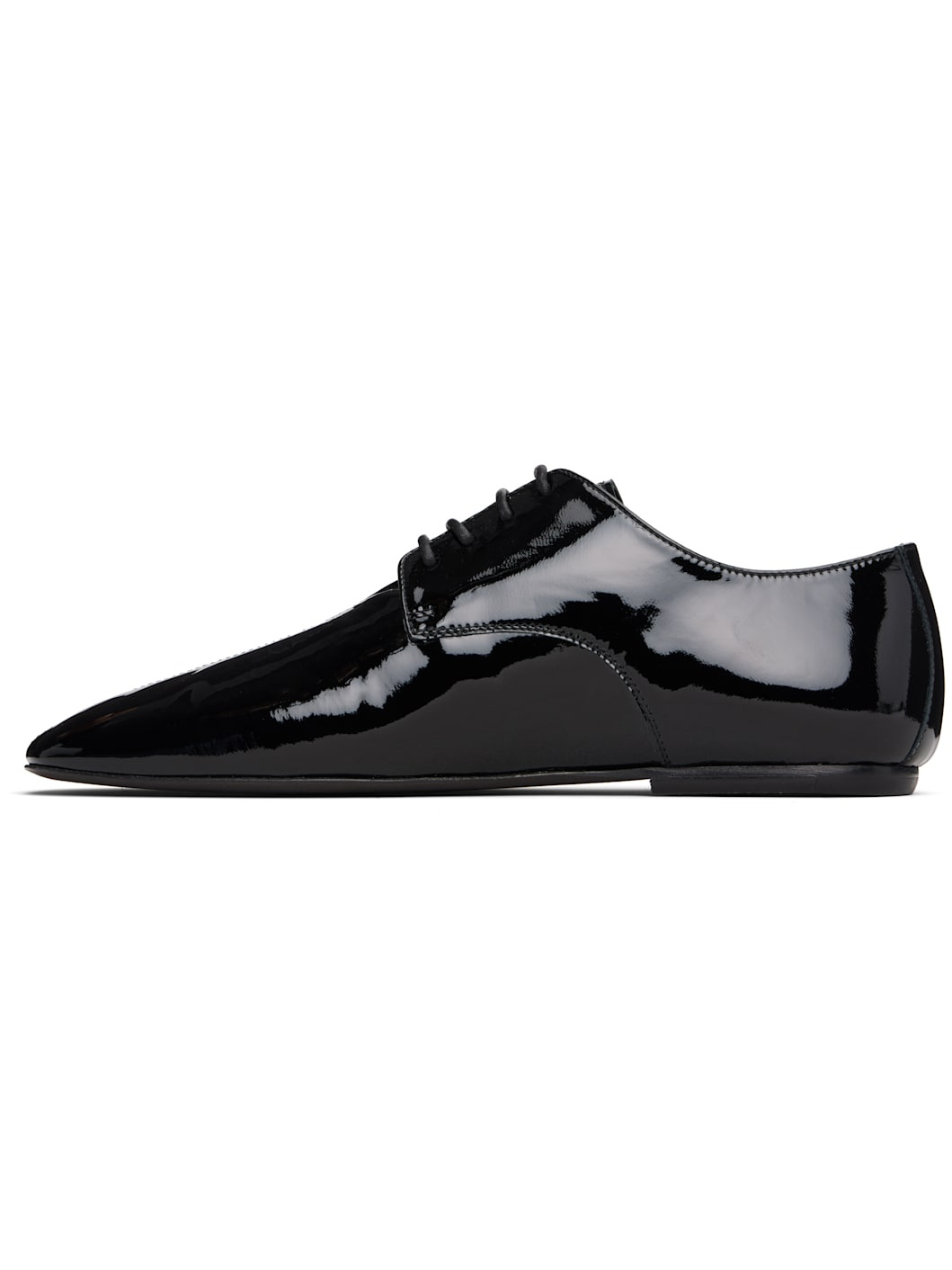 Black Square Toe Derbys - 3