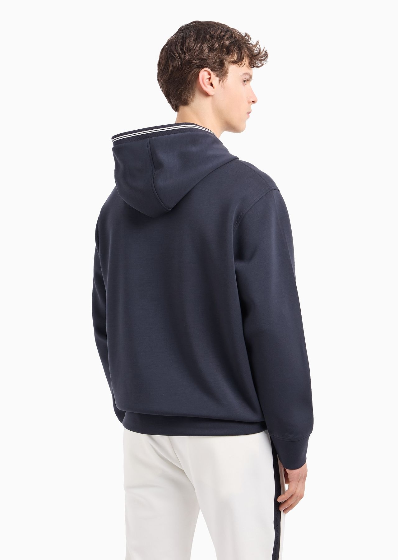 Hooded sweatshirt in bonded jersey - 3