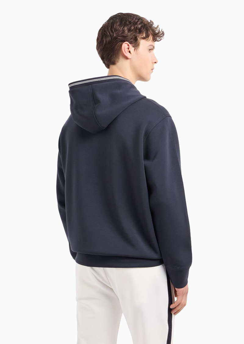 Hooded sweatshirt in bonded jersey 3