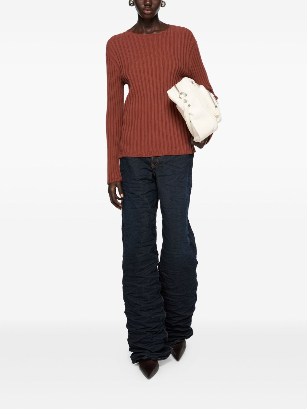 ribbed cotton sweater - 3