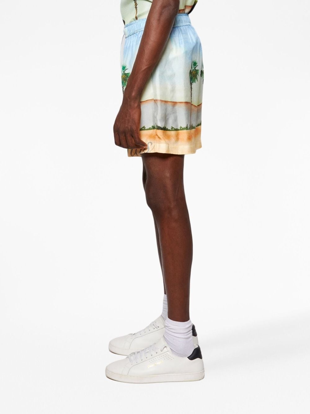Dinosaur Webster palm-tree shorts - 4