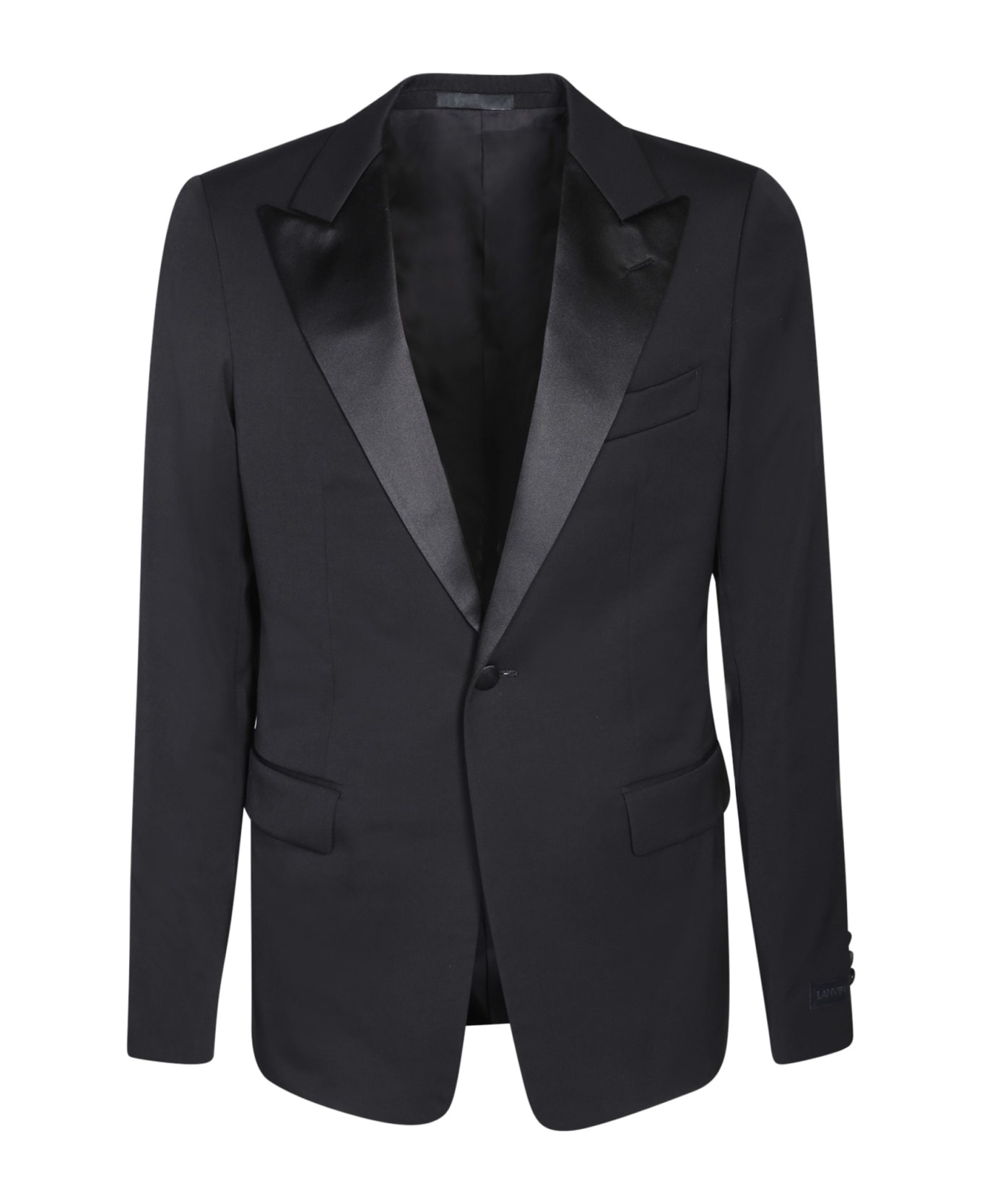 Black Wool Blazer - 1