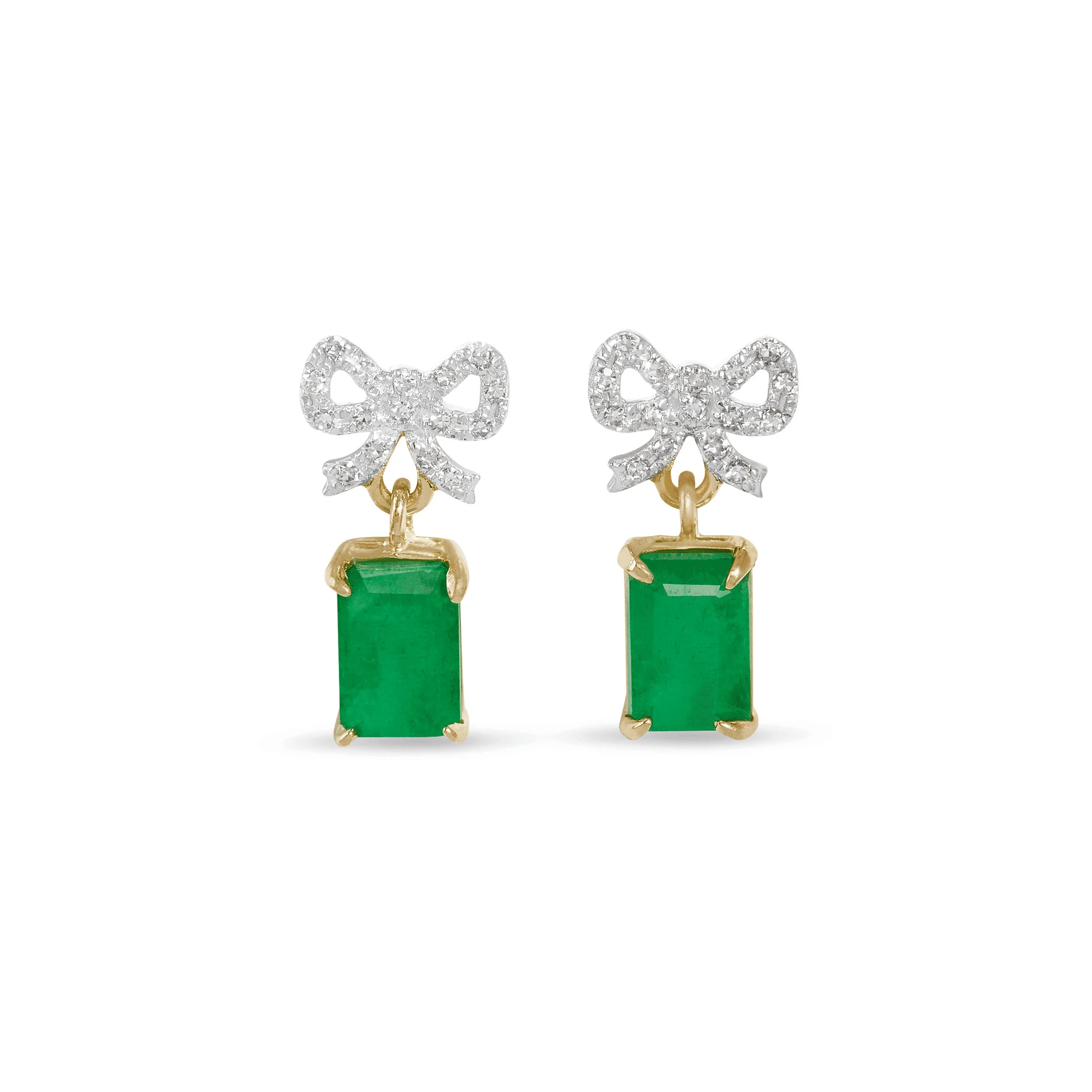 Green Goddess Drop Earrings - 1