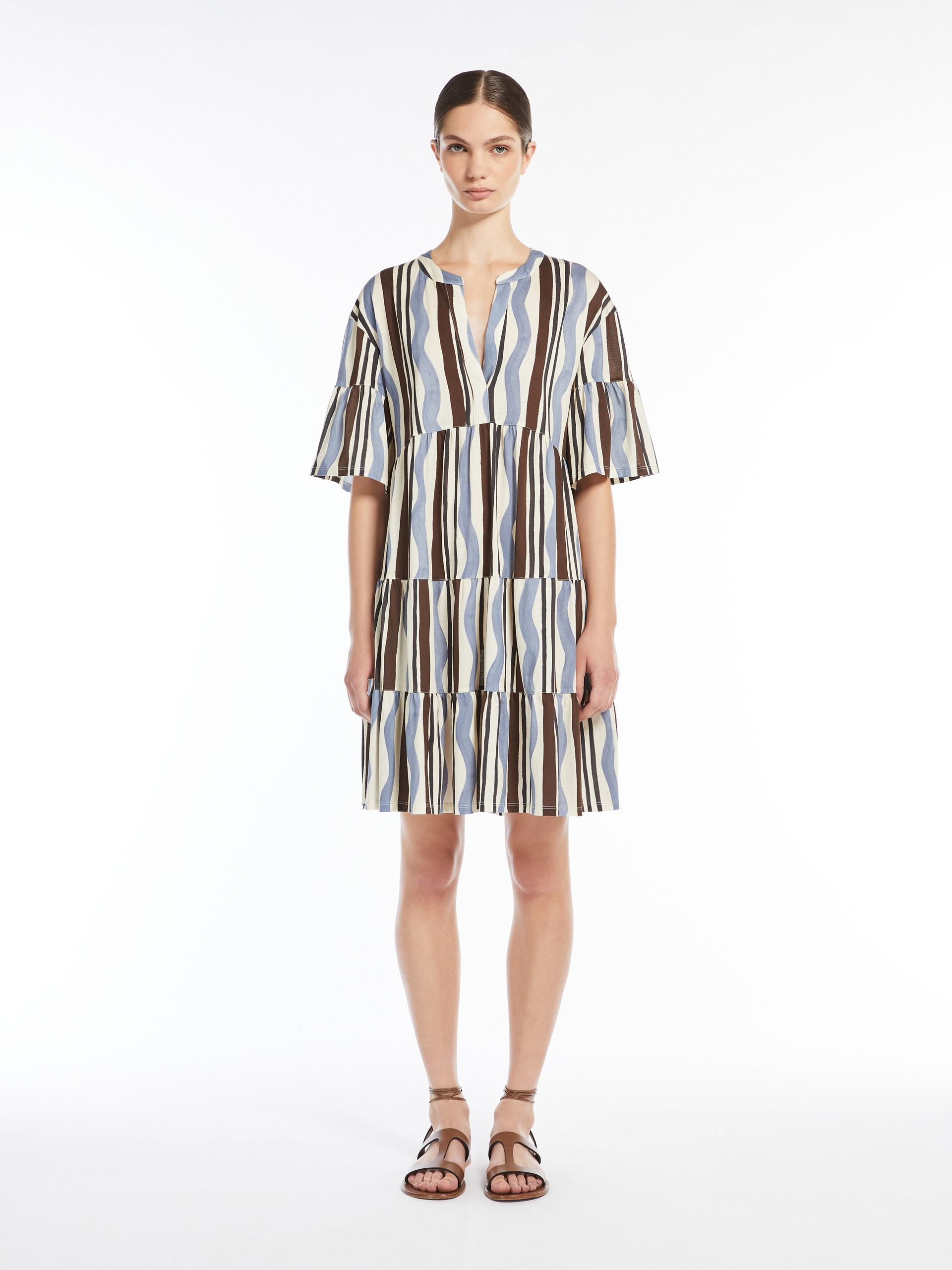 ELY Short dress in patterned jersey - 3
