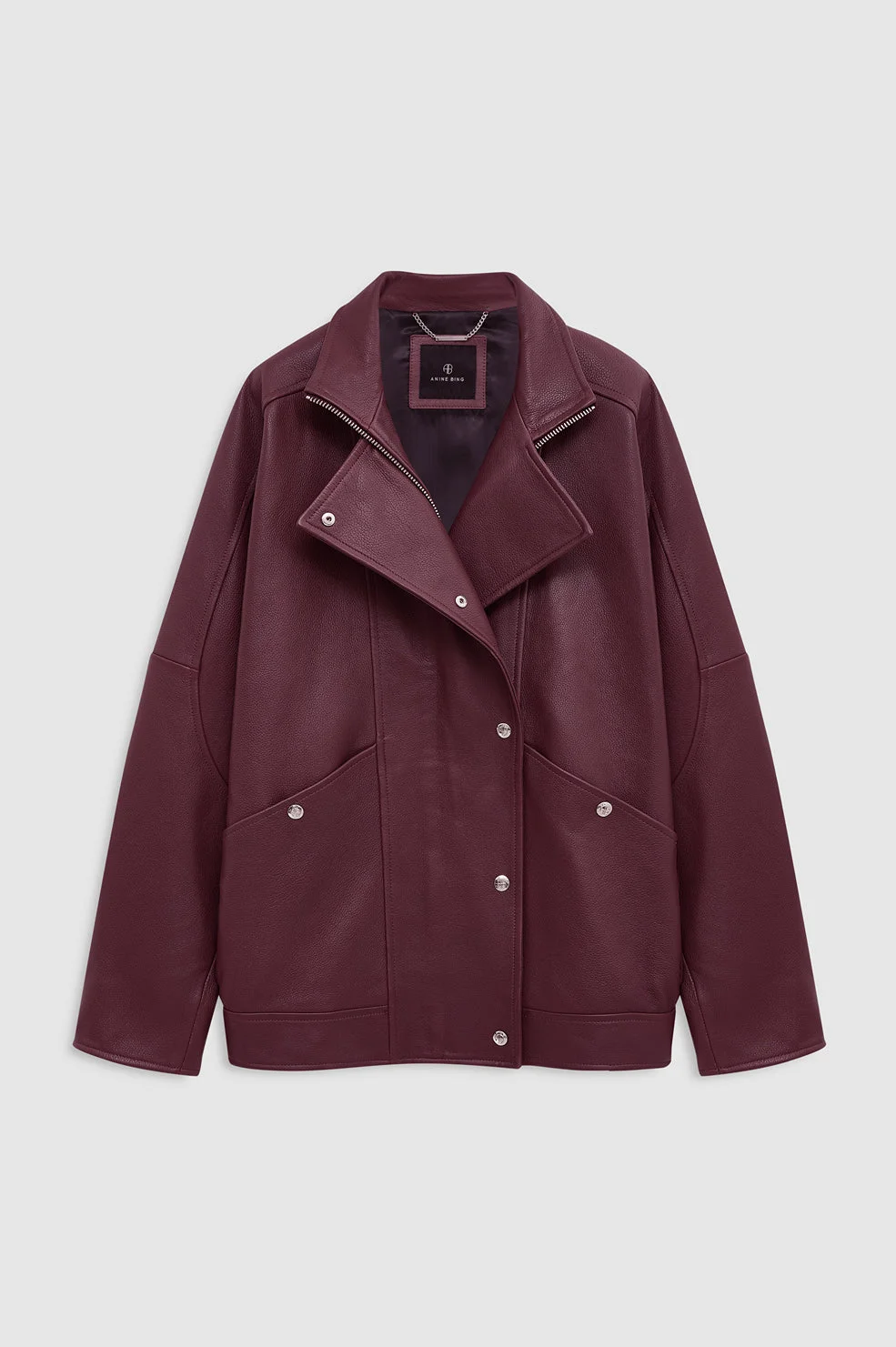 Sandy Jacket - Burgundy Leather - 1