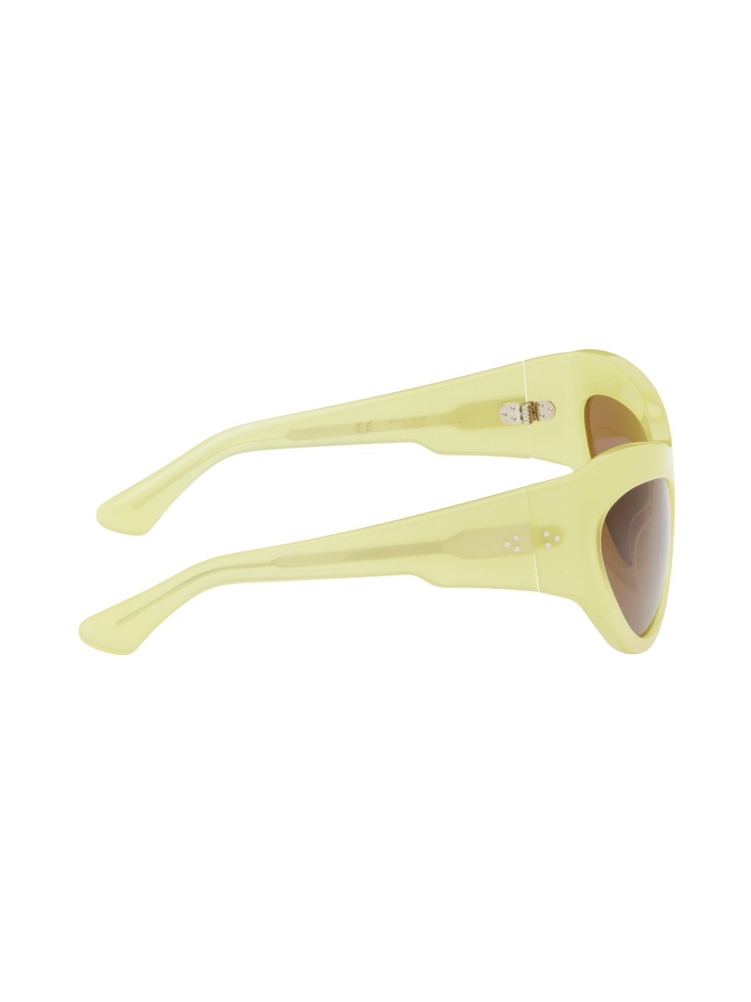 SSENSE Exclusive Yellow Darya Sunglasses - 2