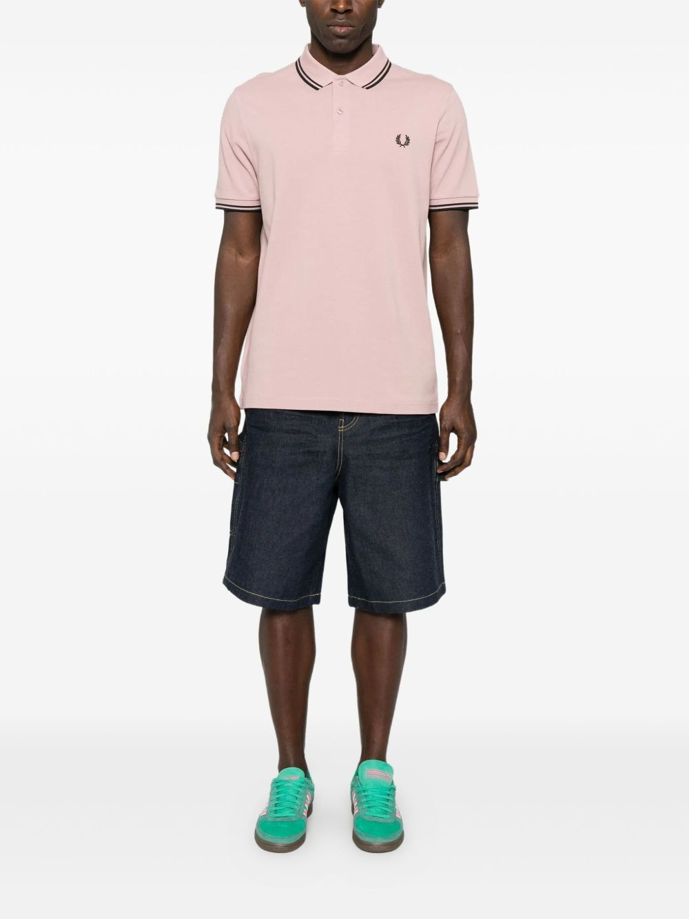 tipped polo shirt - 2