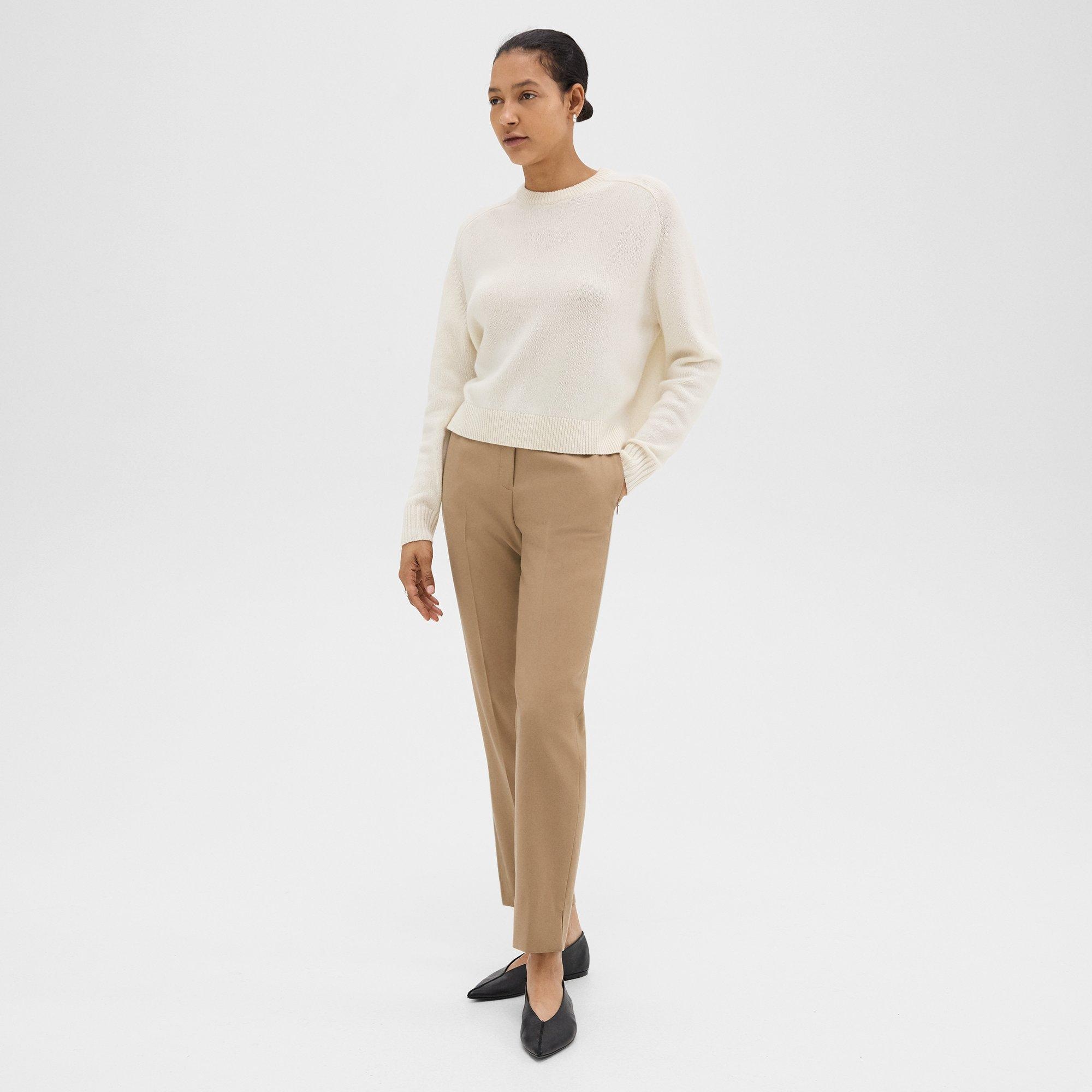 Tapered High-Waist Pant in Sleek Flannel - 3