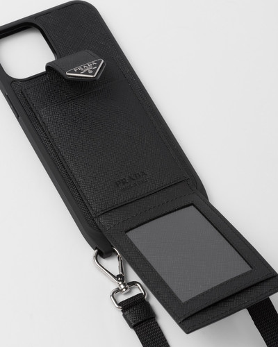 Prada Saffiano leather iPhone 13 Pro Max case outlook