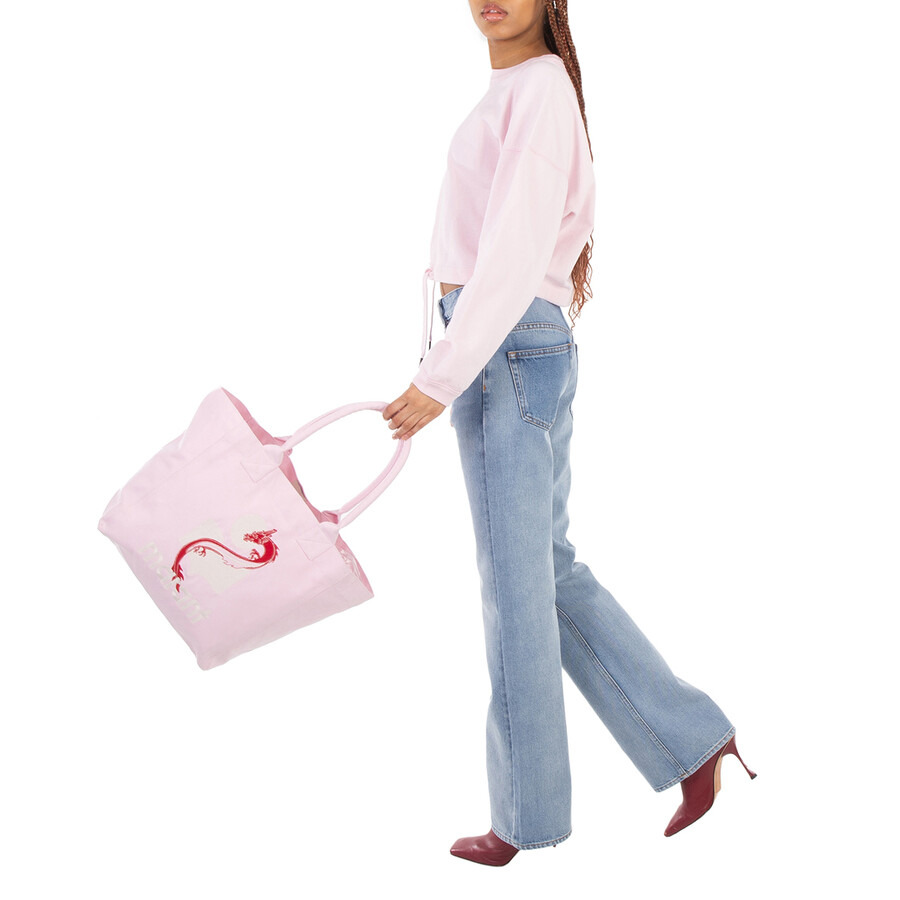 Isabel Marant Ladies Pink Yenky Logo-Embroidered Small Tote Bag - 2