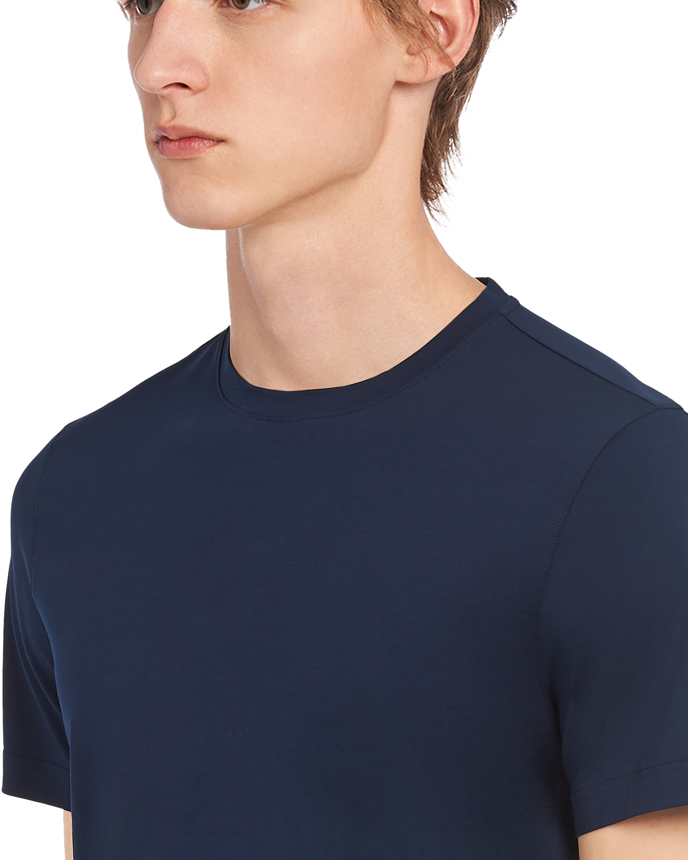 Stretch cotton T-shirt - 5