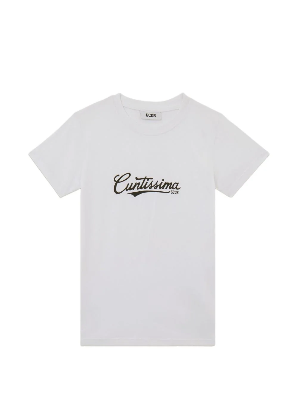 lettering-print T-shirt - 1