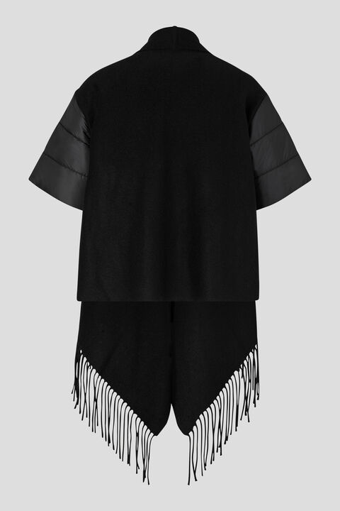 Nica Poncho jacket in Black - 7