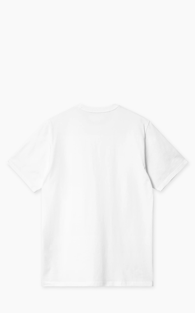 S/S POCKET HEART T-SHIRT WHITE/BLACK - 2