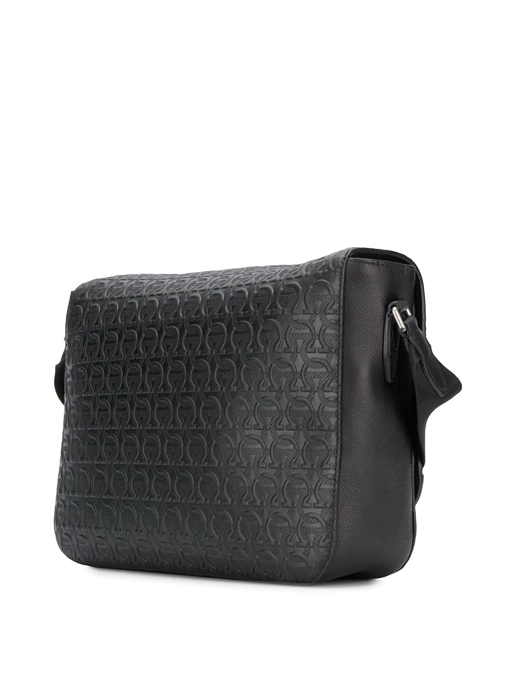 embossed Gancini messenger bag - 3